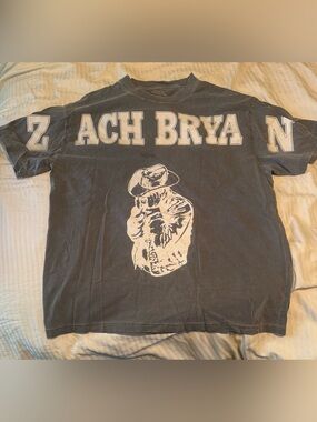 Zach Bryan Burn Burn Burn grey T-Shirt  concert merch